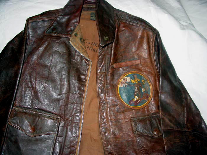 Original A-2 Flight Jacket, 2nd Eagle Squadron, copyright Lost Worlds Collection