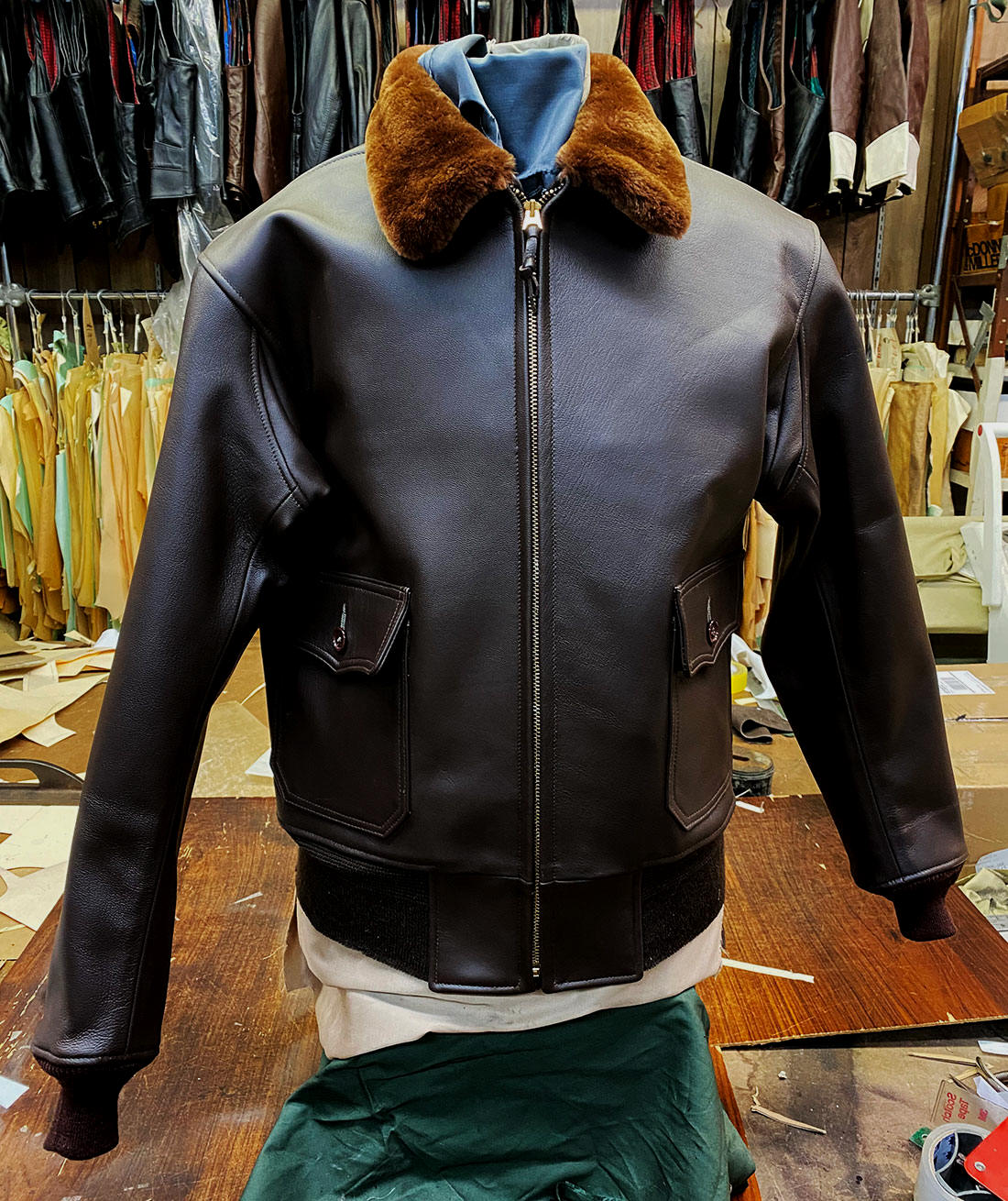 J.A. Dubow Mfg. Co. G-1 Goatskin Leather Flight Jacket