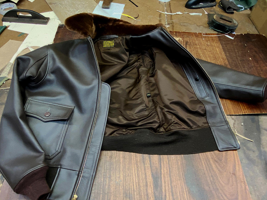  Lost Worlds USA J.A. Dubow Mfg. Co.G-1 ANJ-3 AN-6552 Leather Flight Jacket