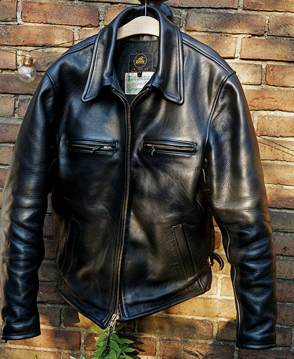 Vintage 1940s Horsehide Leather Motorcycle Jacket