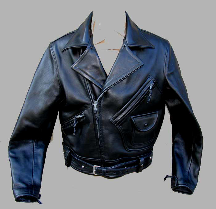 Trojan Leather Sportswear 1940s Horsehide Motorcycle Jacket