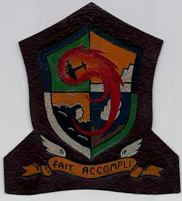 AAF WWII Original 457th Bombardment Squadron Leather Patch