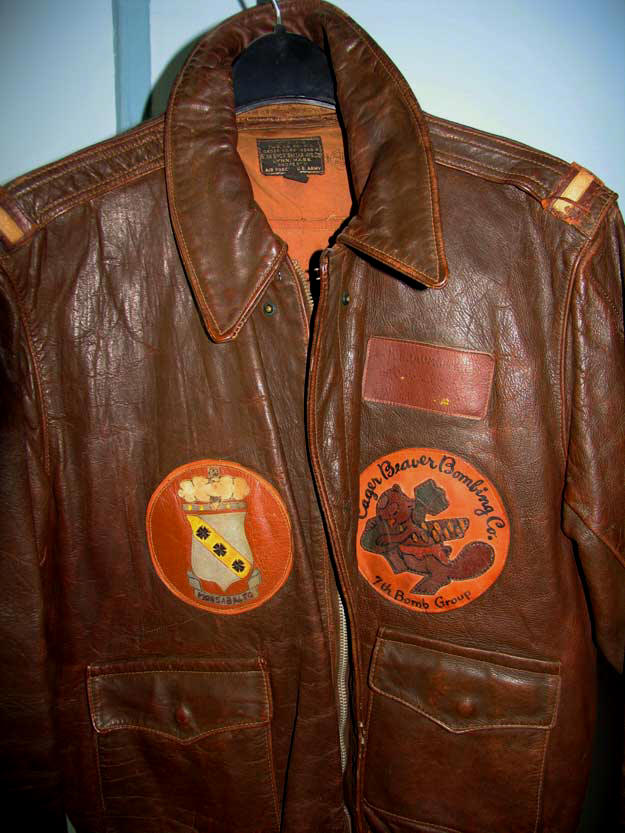 WWII 492nd Bomb Squadron A-2 Horsehide Leather Flight Jacket