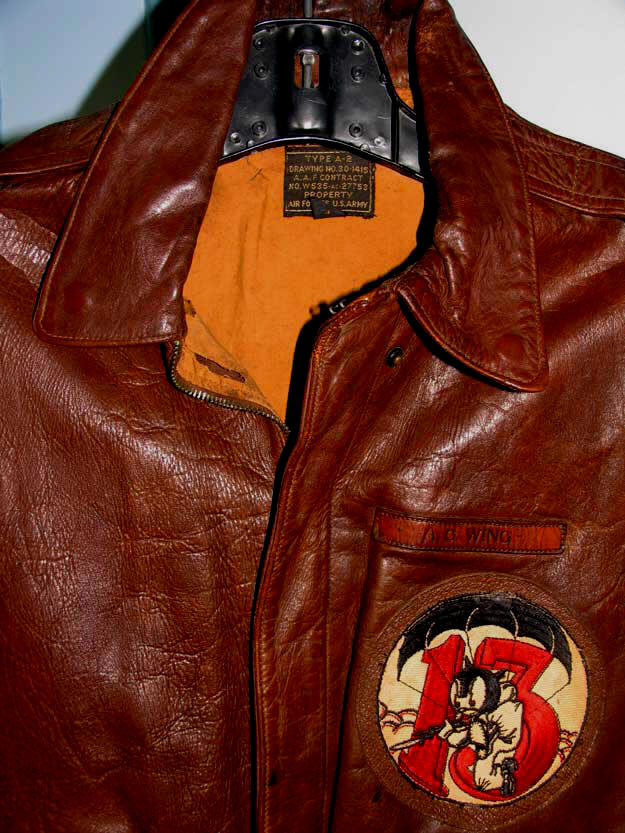 Original A-2 Flight Jacket, 513th Parachute Regiment, Lost Worlds Collection