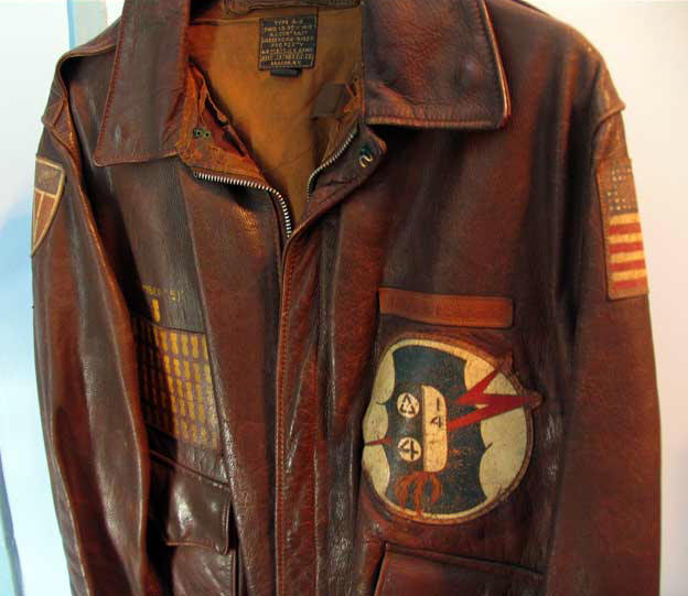 Lt. A. Epstein, 720th Bombardment Squadron, 450th Bombardment Group Original A-2 Horsehide Flight Jacket