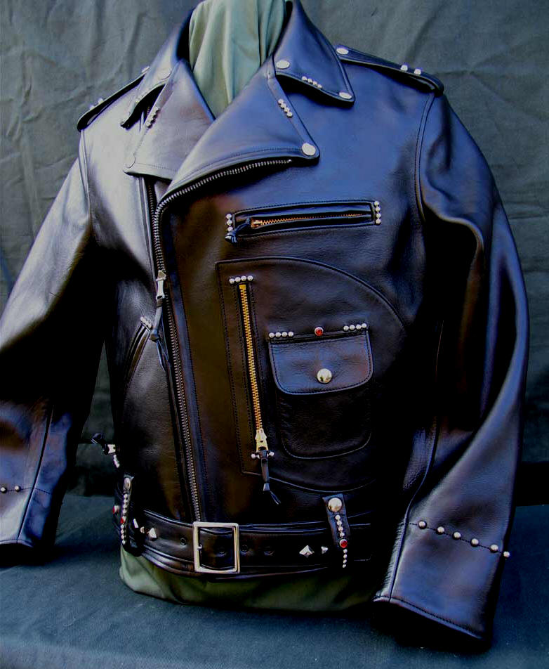 Buco J24 Black Horsehide Leather Motorcycle Jacket