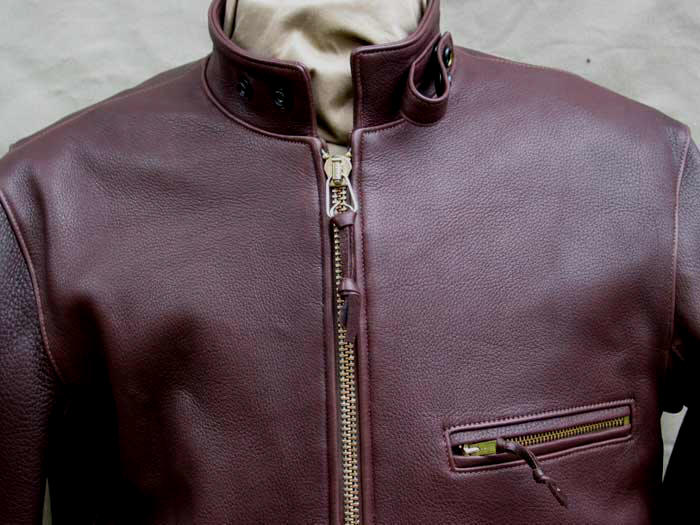 1960s leather motorcycle jacket