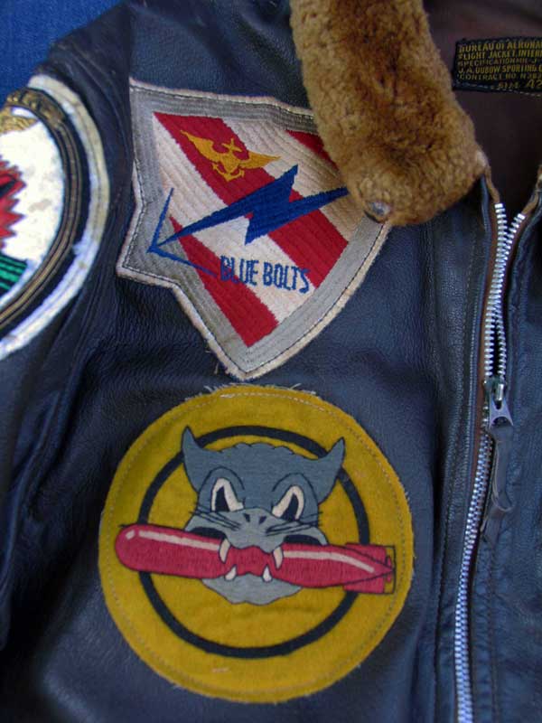 VF-172 VA-55 TORP CATS BLUE BOLTS KOREAN WAR G-1 Flight Jacket