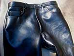 Horsehide Leather Motorcycle Jeans