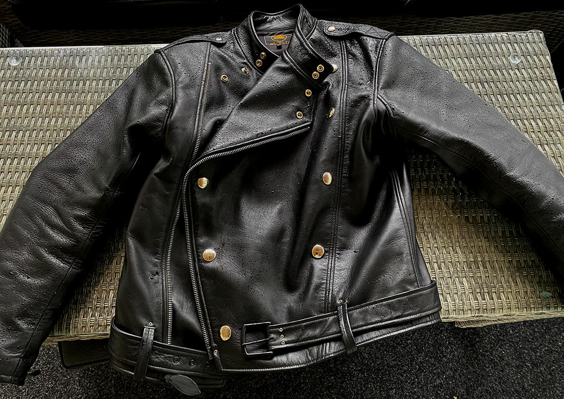 Leathertogs B 1940s Motorcycle Jacket Vintage Hyde Corp USA