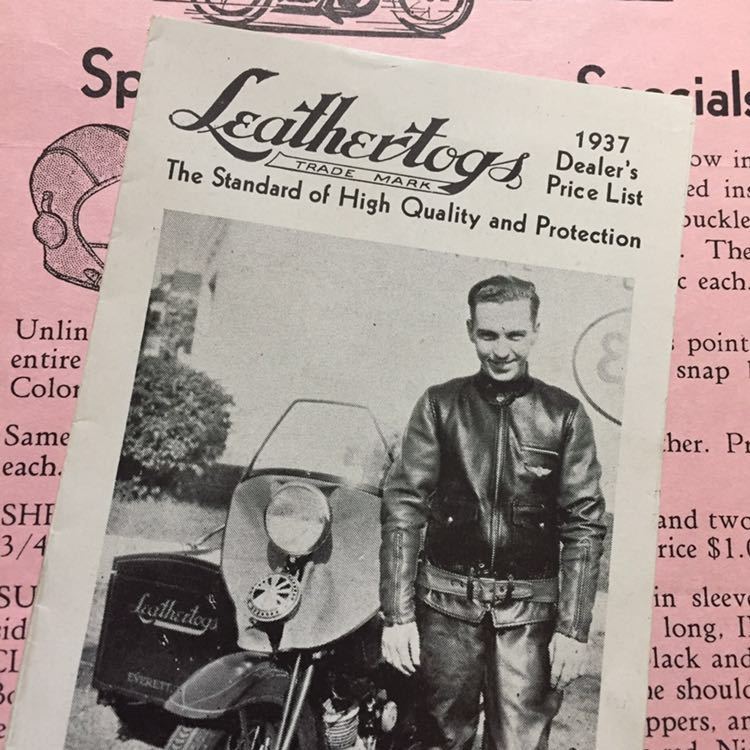 Leathertogs 1937 price list