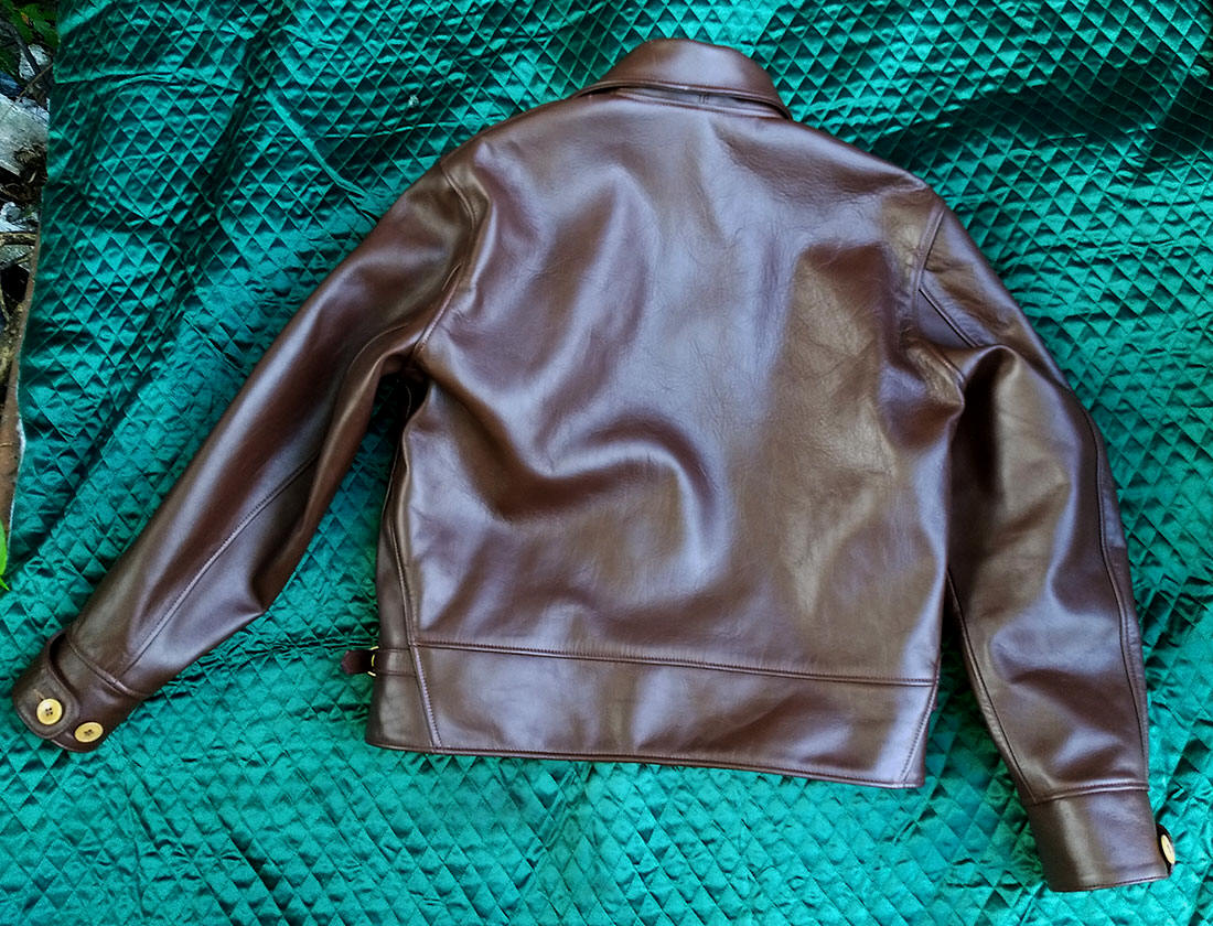 Vintage 1930s Horsehide Leather National Racer Rear View