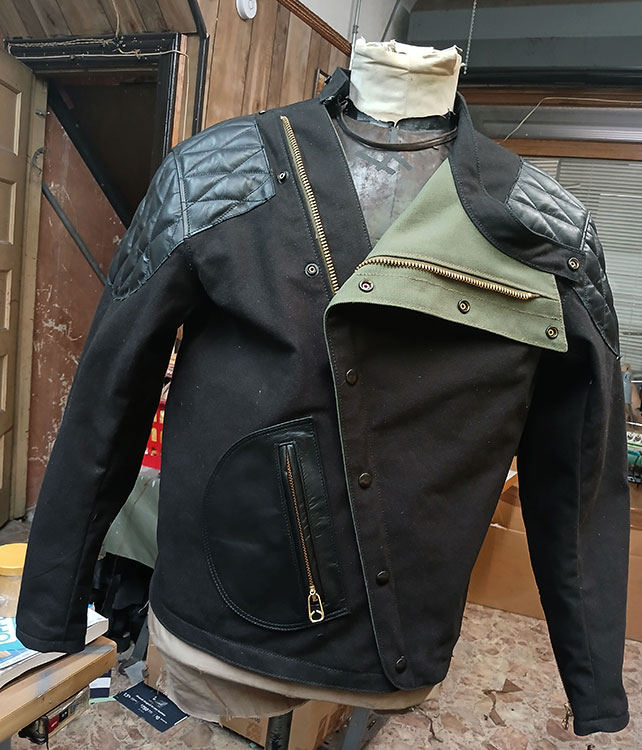 RALLY CANVAS/HORSEHIDE MOTORCYCLE JACKET