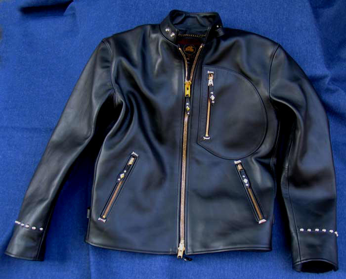 Custom Studded 1950s Buco Rider Horsehide Motorcycle Jacket