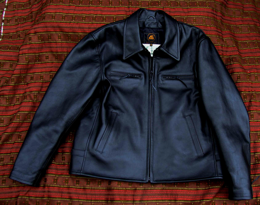 Suburban Horsehide Leather Jacket, 1940s, Lost Worlds