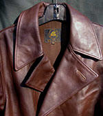 Prewar Cavalry Horsehide Leather Trench Coat