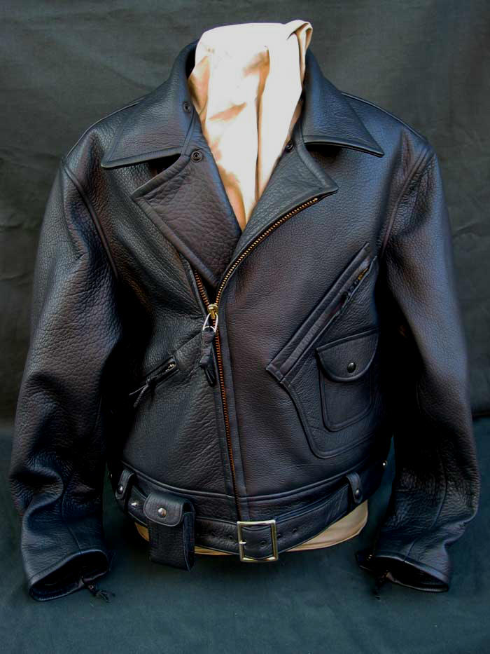Trojan Leather Sportswear 1940s American Bison Motorcycle Jacket