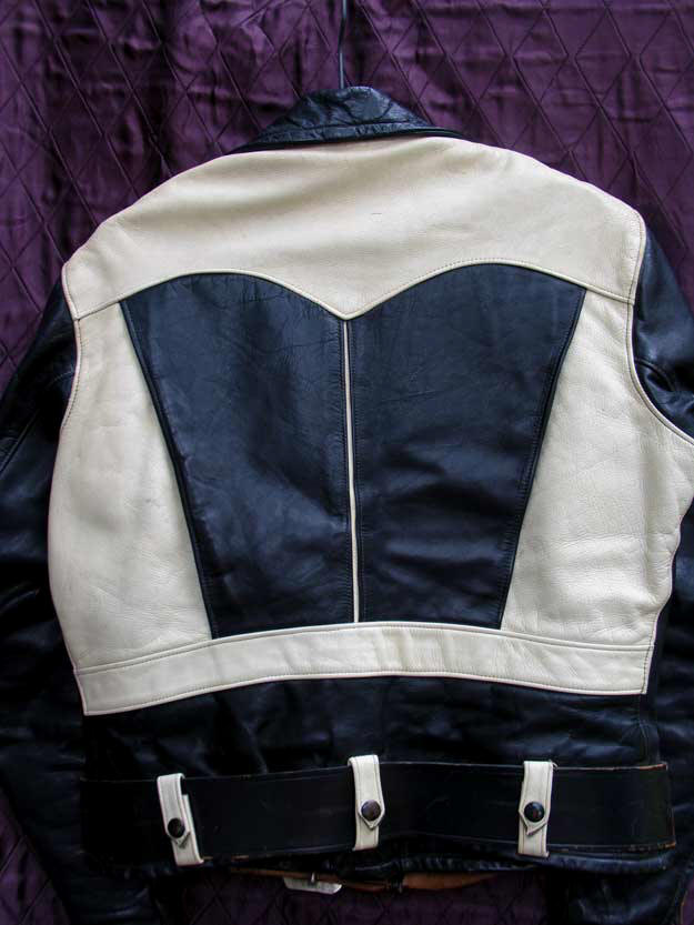 Trojan Two-Tone Horsehide Motorcycle Jacket
