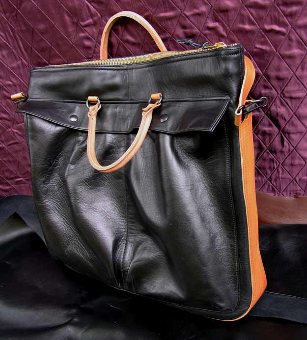 Front Quarter Horsehide Leather Courier Bag